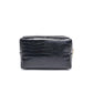 Croc Girl Makeup Bag | Vegan Leather Cosmetic Pouch with Gold Hardware