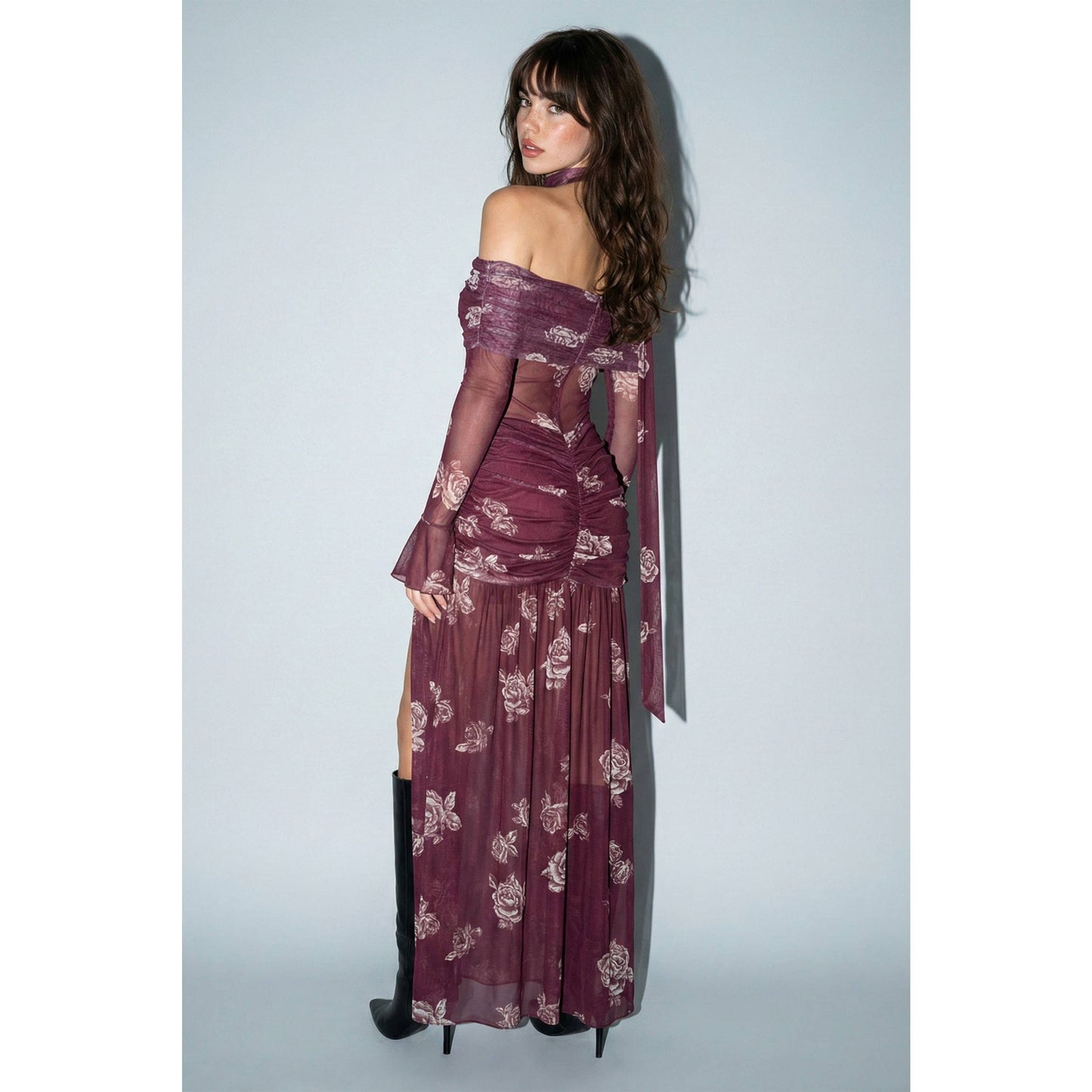 Wild Rose Whisper Maxi Dress