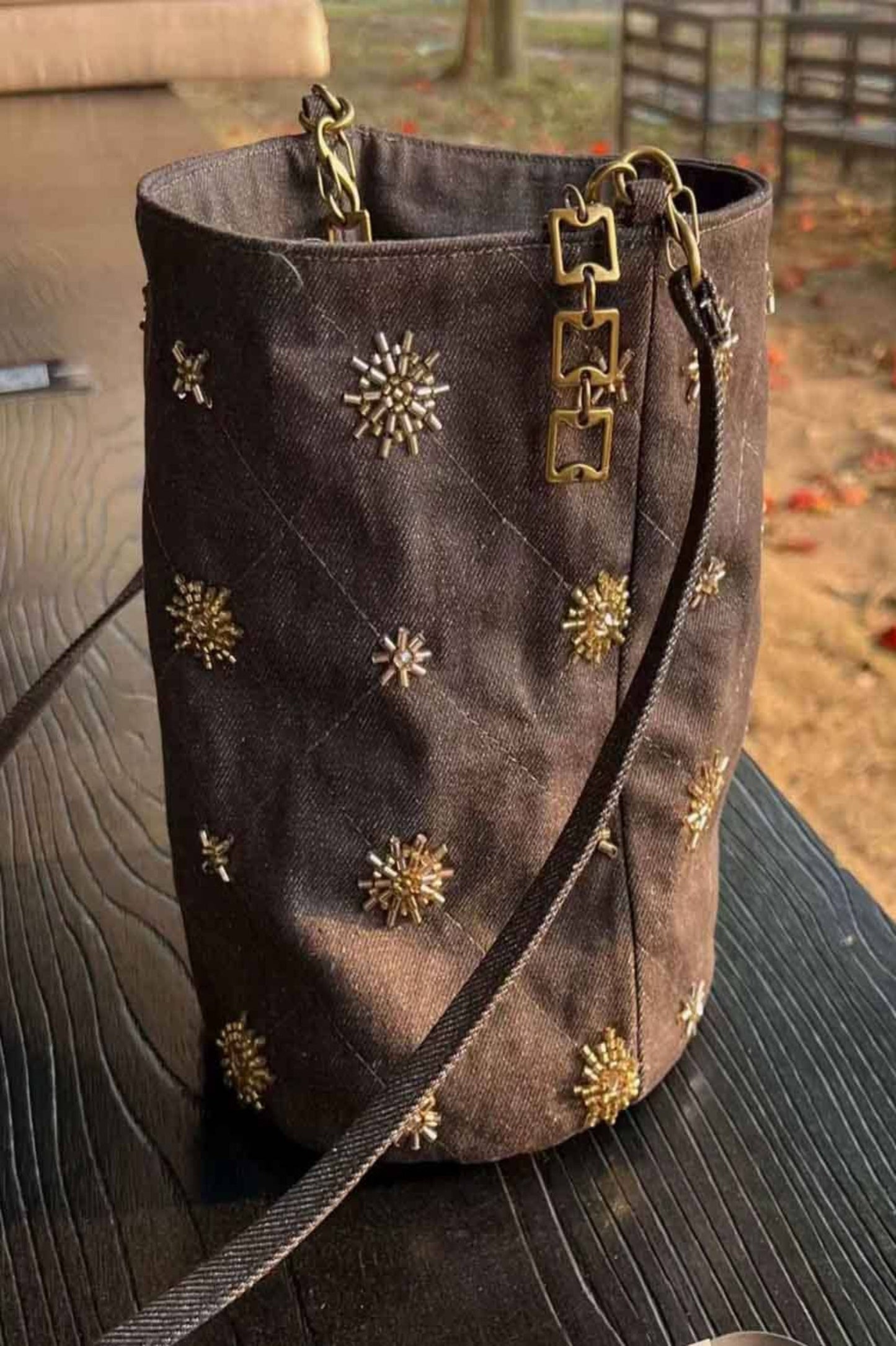 Solara Beaded Studded Bag
