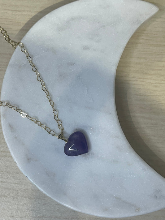 Amethyst Heart Necklace