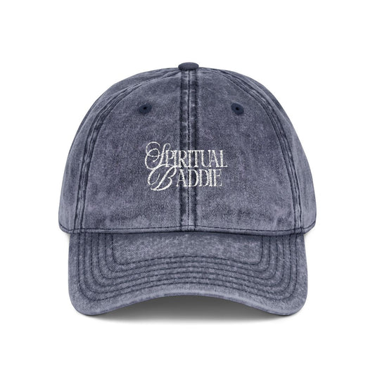 Grey Spiritual Baddie Vintage Hat