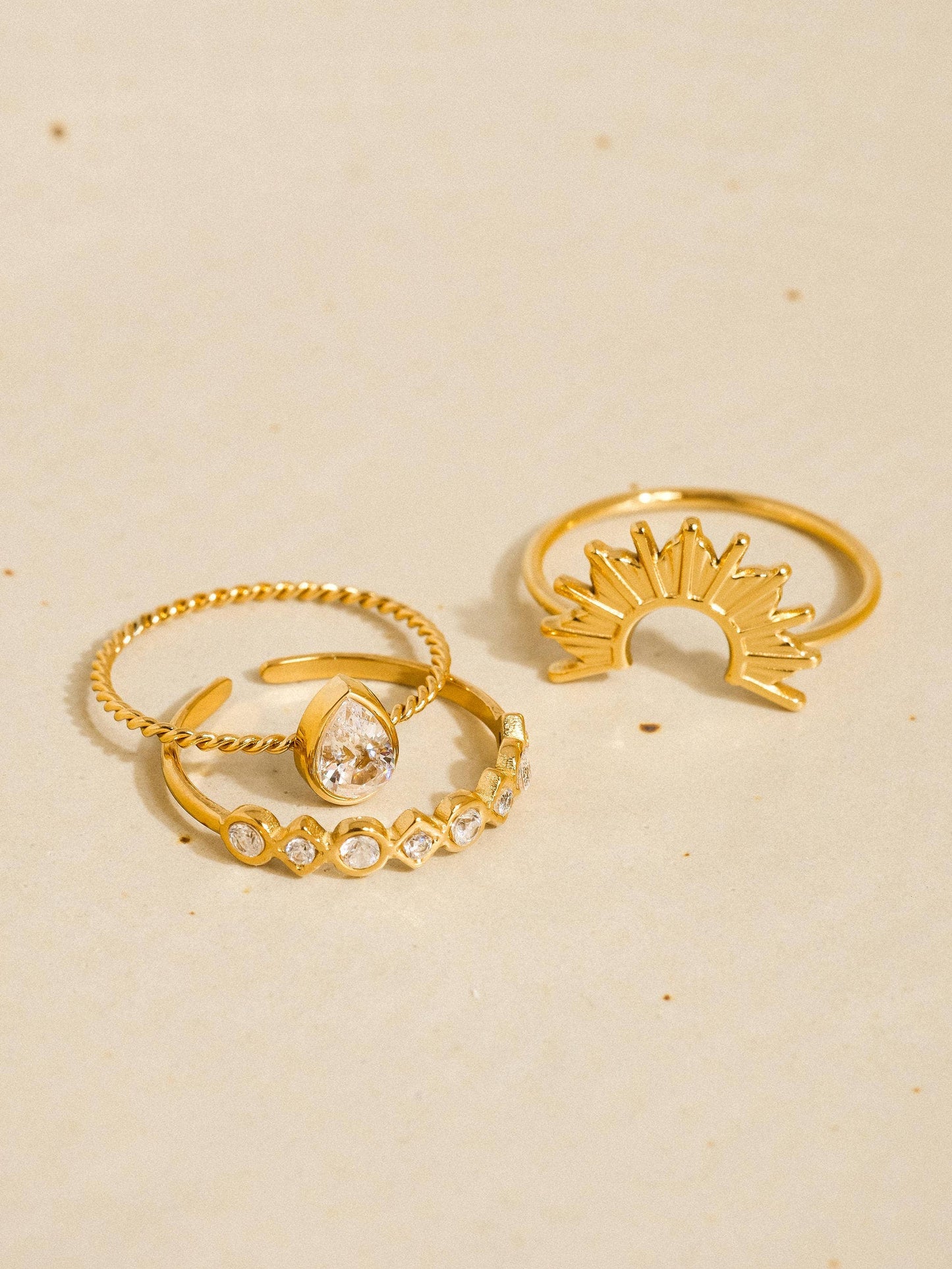 Solstice 18K Gold Layered Ring