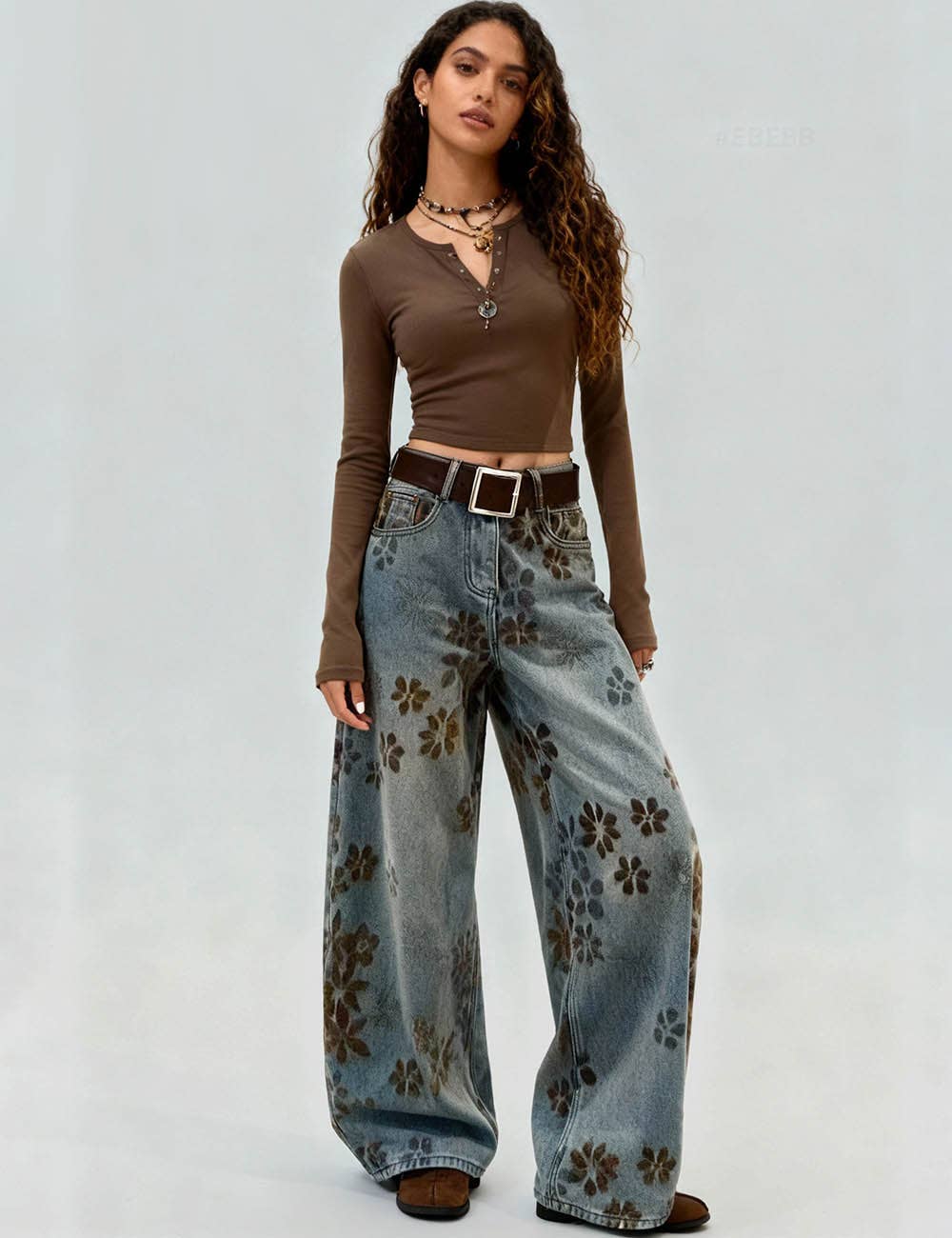 Wildflower Goddess Wide-Leg Jeans