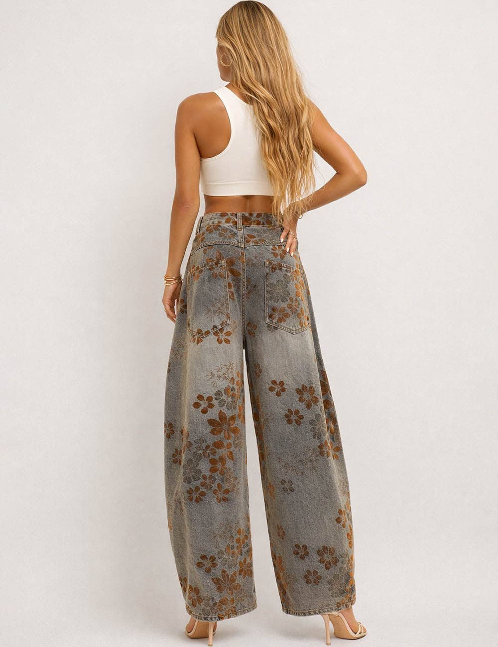 Wildflower Goddess Wide-Leg Jeans