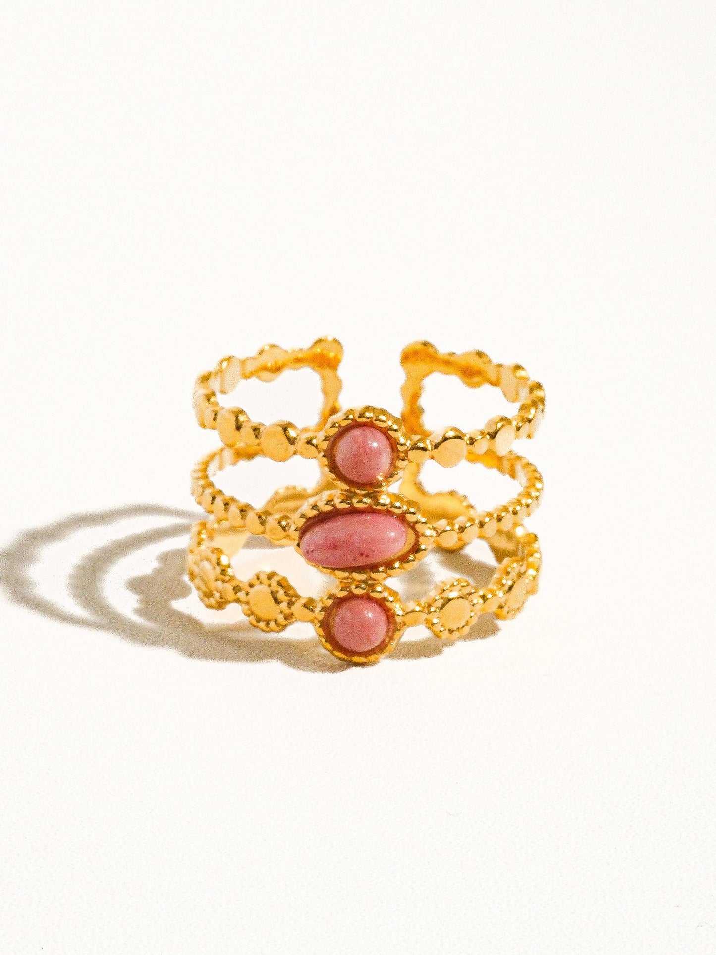 Rose Ember Trinity Ring