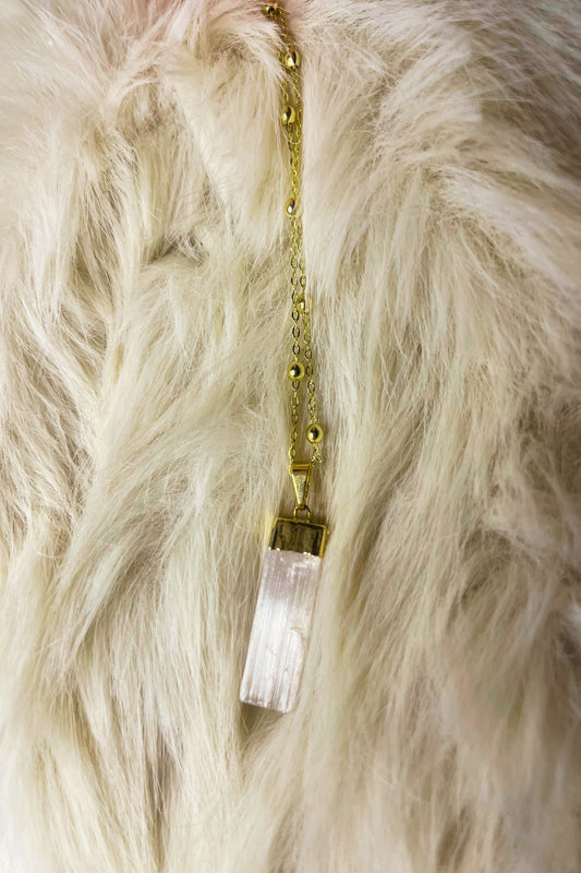 Selenite Healing Necklace
