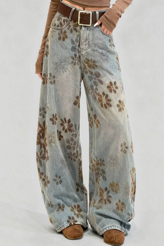 Wildflower Goddess Wide-Leg Jeans