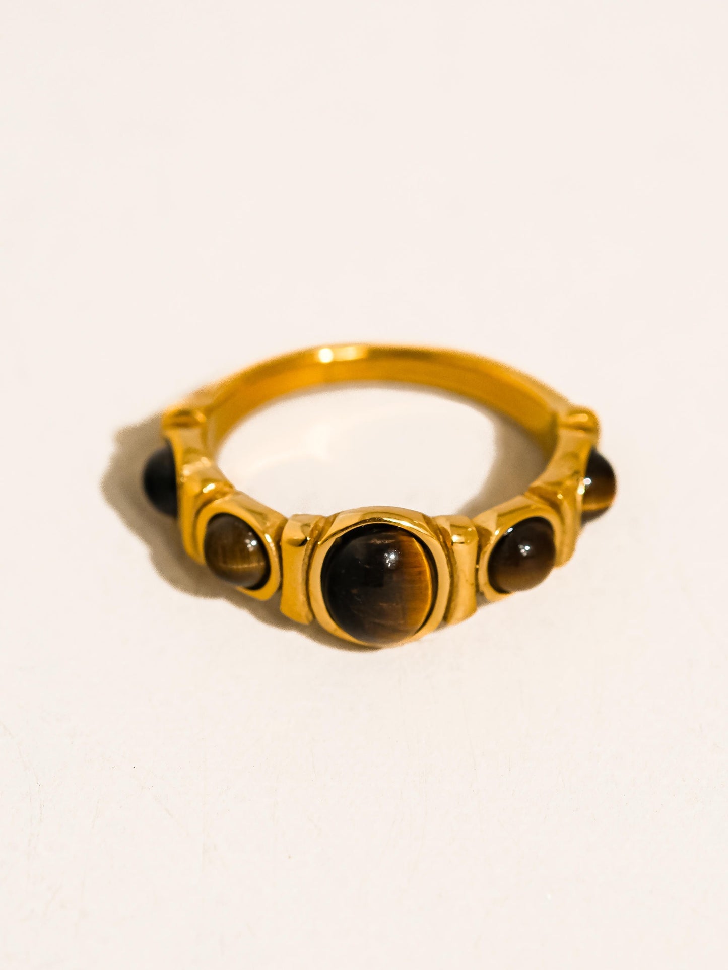 Tigers Eye Aura Ring